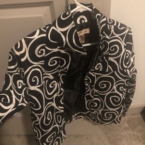 Casual black White casual jacket super cute and stylish